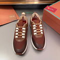 LP BRUNELLO SNEAKERS BROWN AND CHOCOLATE MESH BREATHABLE