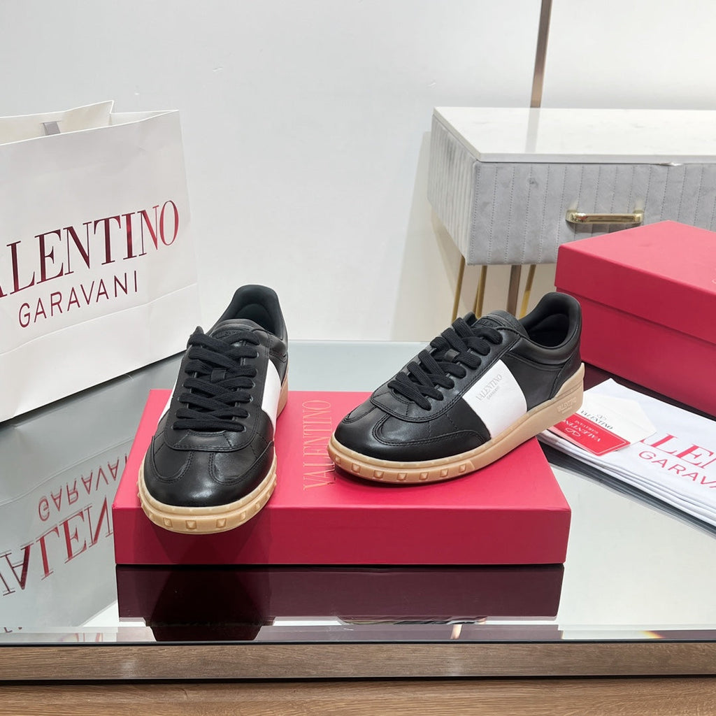 VL 25s Upvillage Sneakers In White Mix Black Lambskin