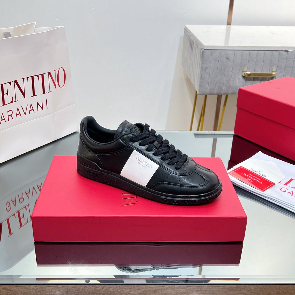 VL 25s Upvillage Sneakers In White Mix Black Lambskin