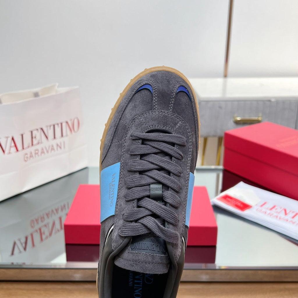 VL 25s Upvillage Sneakers In Dark Grey Mix Blue Suede