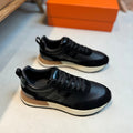 HM INTERACTIVE LACE-UP SNEAKER BLACK CALFSKIN