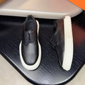 HM Men's Eveil Derby Shoe Black Tumbled Calfskin