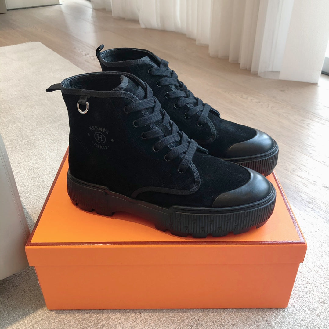 HM ITINERAIRE ANKLE BOOT BLACK SUEDE