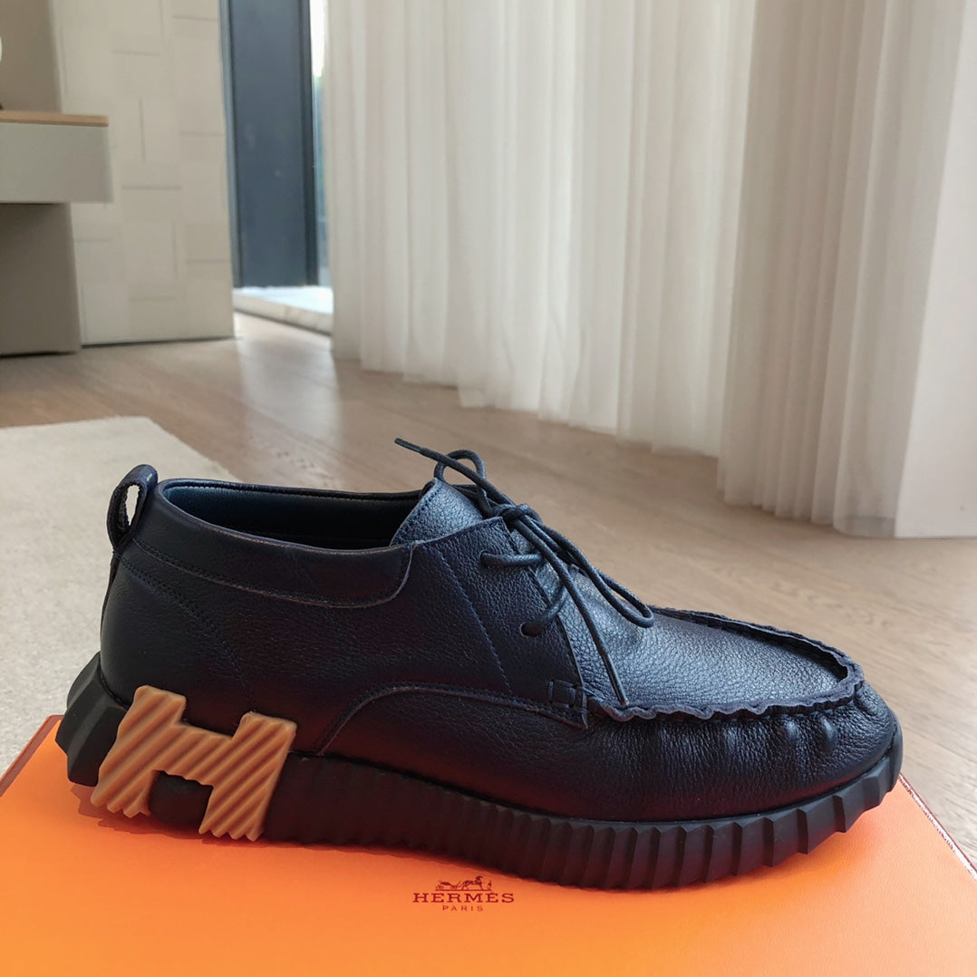 HM Men's Increase Sneaker Navy Blue Cowhide 204373