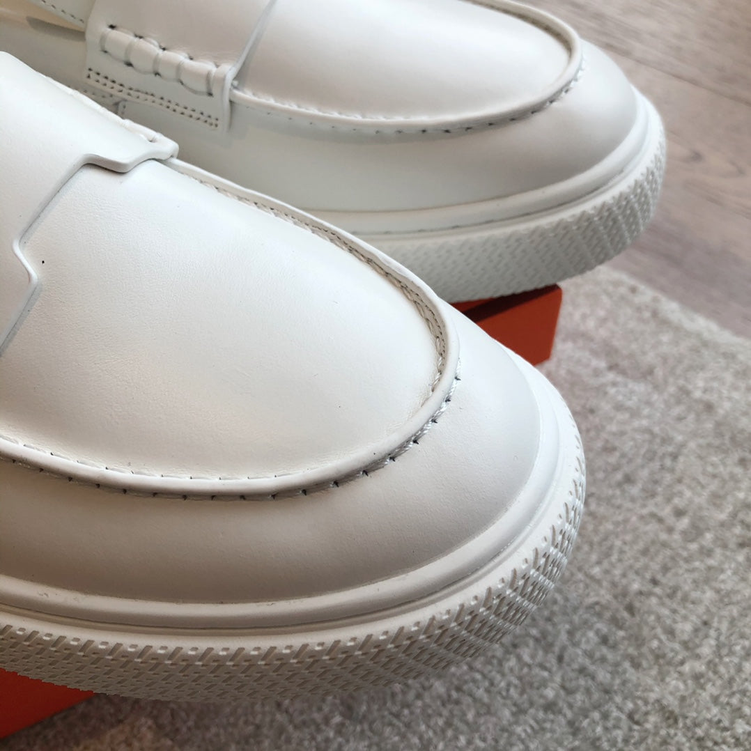 HM IKE SLIP-ON SNEAKER WHITE CALFSKIN