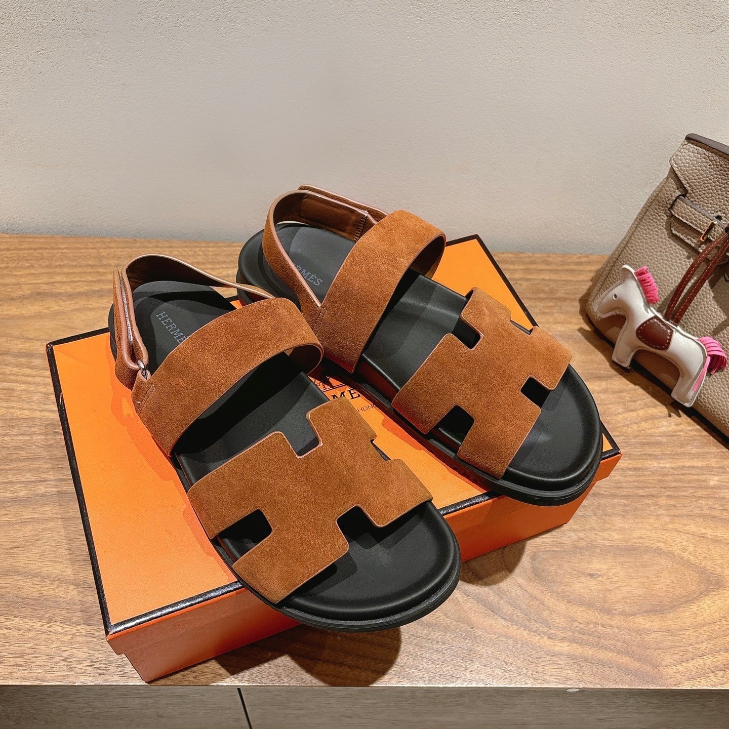 HM Men's 25 Chypre Sandals Brown Suede 651347