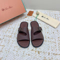 LP Men Sandals In Classic Brown Calfskin