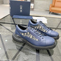 CD COMBAT DERBY SHOE NAVY CALFSKIN