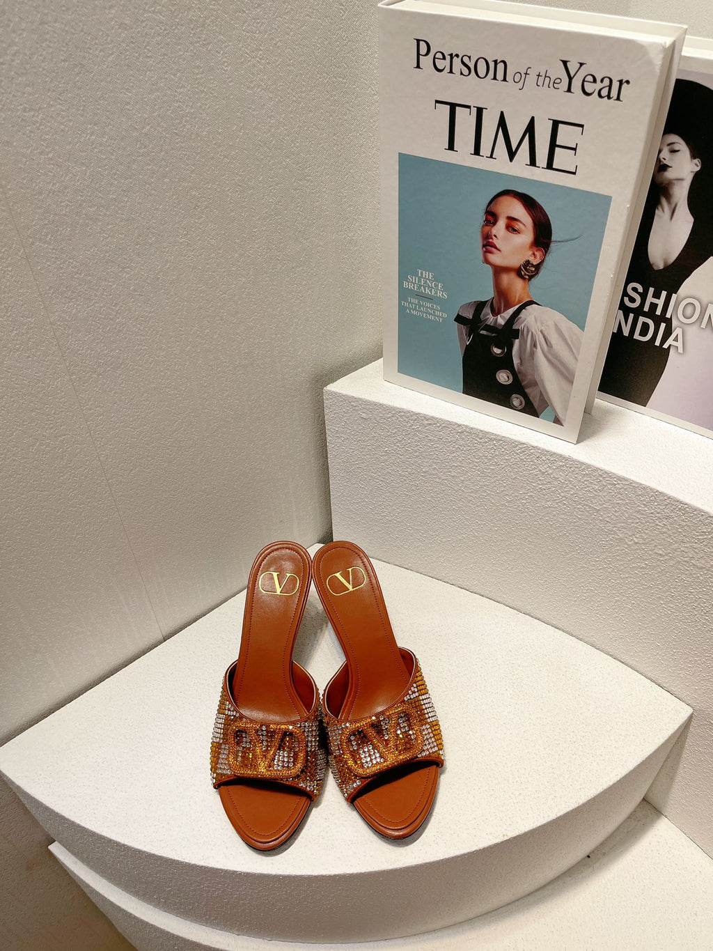 VT High Heeled Sandals Russet Sheepskin 292837