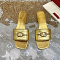 Mule Sandal The Bold Edition Vlogo Square Toe 20mm Gold