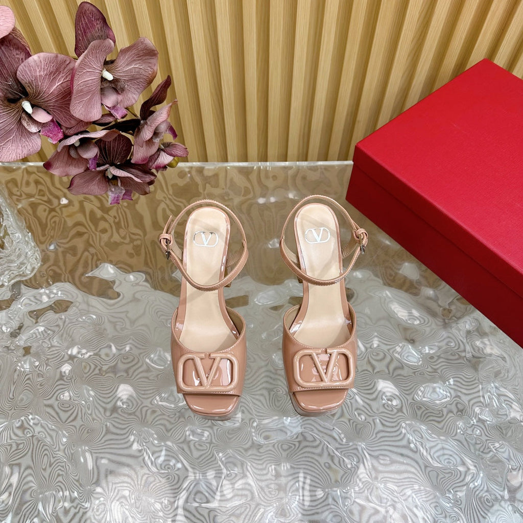 VT High Heels Sandals 110mm Nude Calfskin 286480