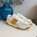 VT 25S Casual Sneakers White Tan Cowhide 563096