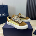 CD B33 SNEAKER BROWN AND PASTEL YELLOW SUEDE