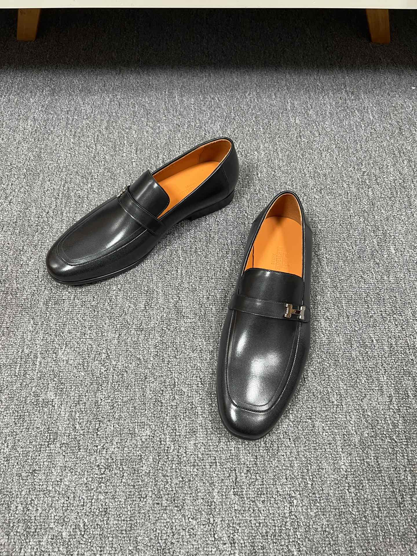HM GIOVANNI LOAFER BLACK LAMBSKIN
