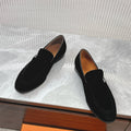 HM Men's Loafer Black Suede 524034