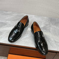 HM Men's Loafer Black Patent Leather 524036