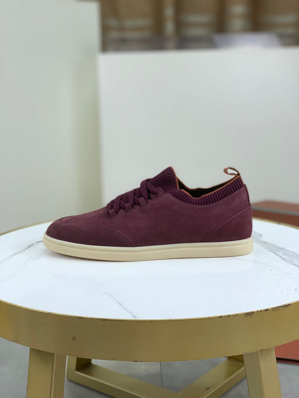 LP SOHO WALK TRAINERS IN MULBERRY SUEDE