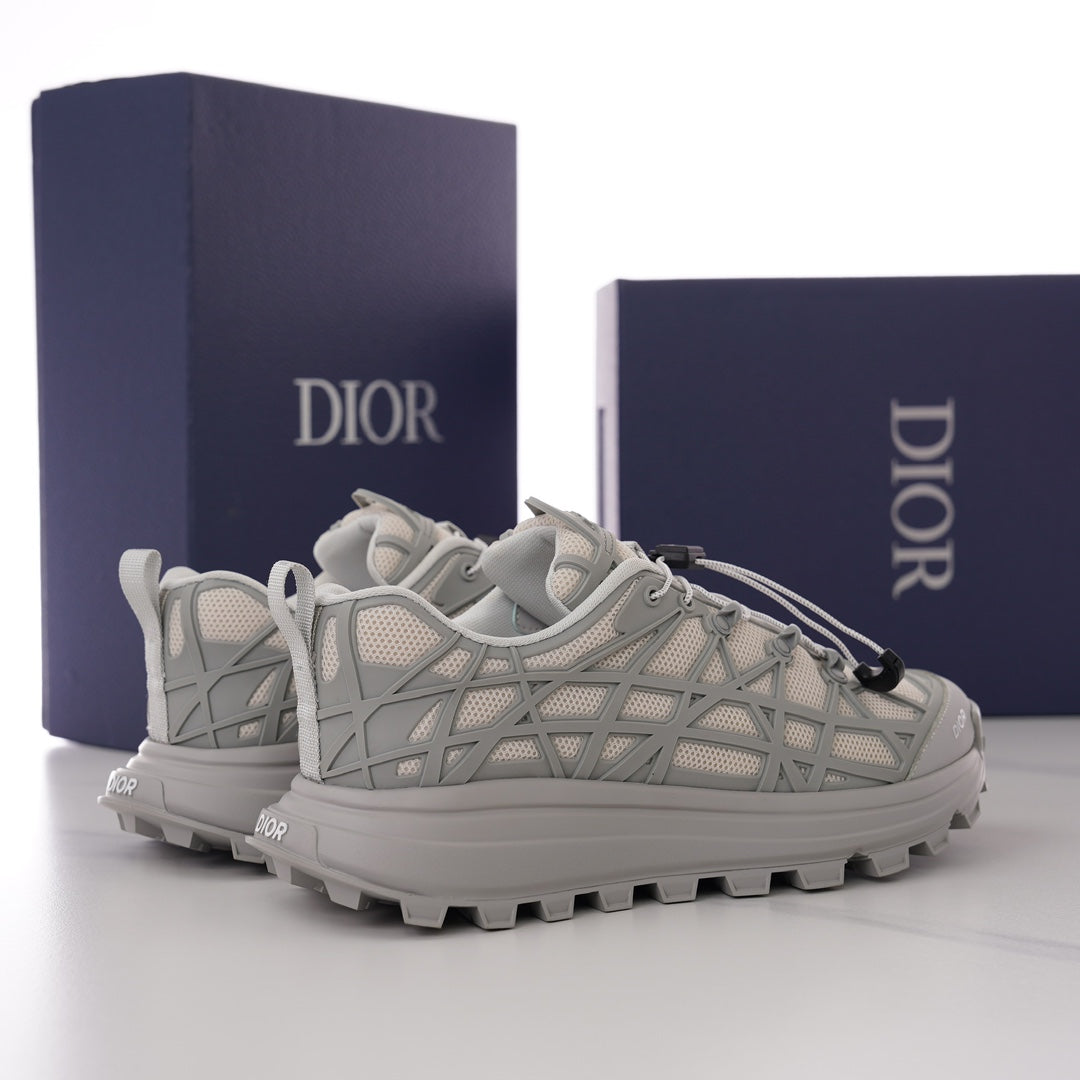 CD B31 SNEAKER BEIGE AND GRAY MESH FABRIC
