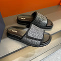 CD VELCRO STRAP SLIPPER ANCHOR JACQUARD