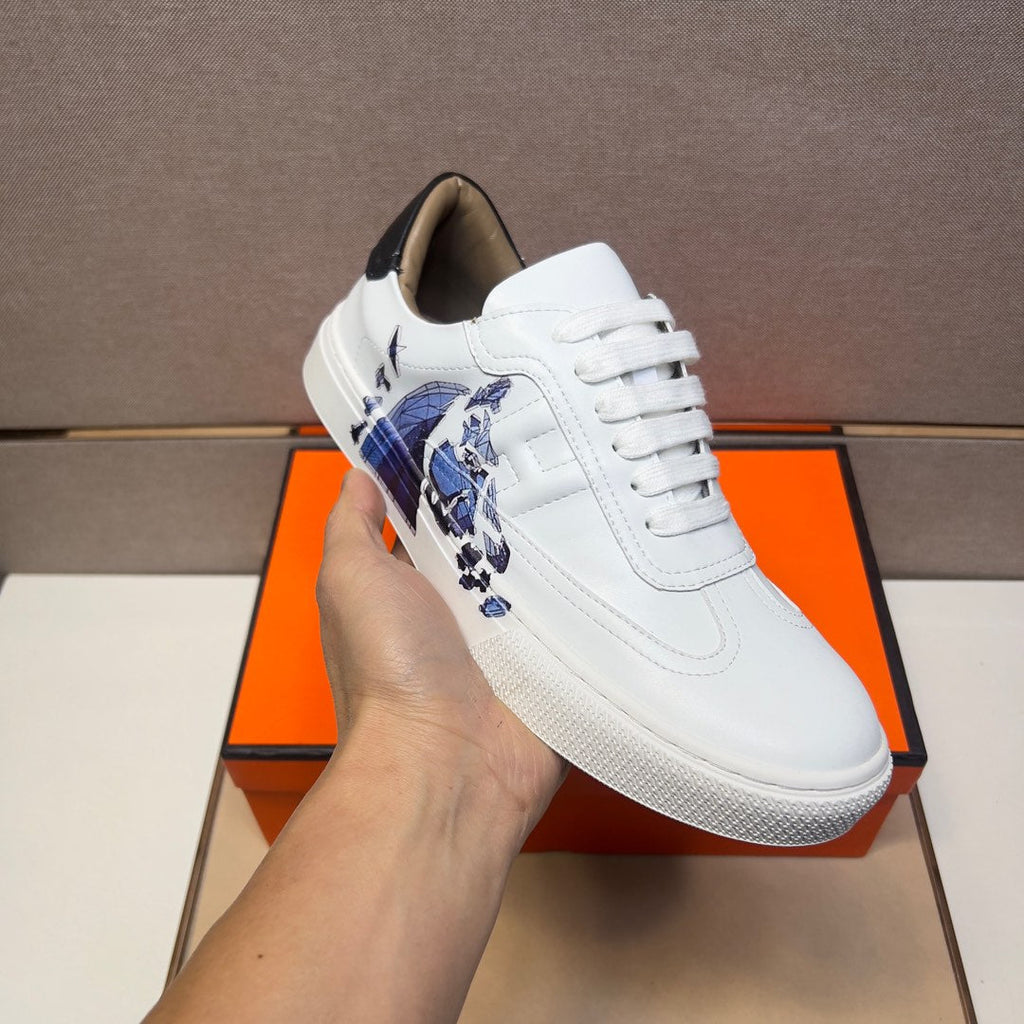 HM Men's 25 Sneaker White Calfskin 524295