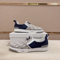 CD SOLAR SLIP-ON NAVY AND IVORY JACQUARD