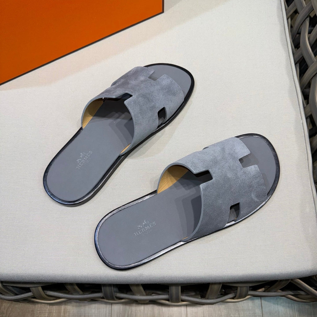 HM Men's Izmir Slide Grey Suede 540350