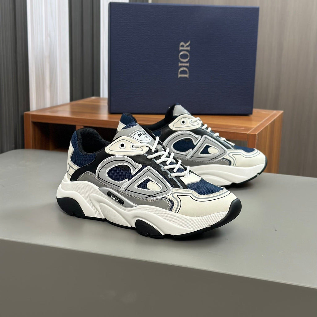 CD B22 SNEAKER NAVY AND WHITE MESH FABRIC