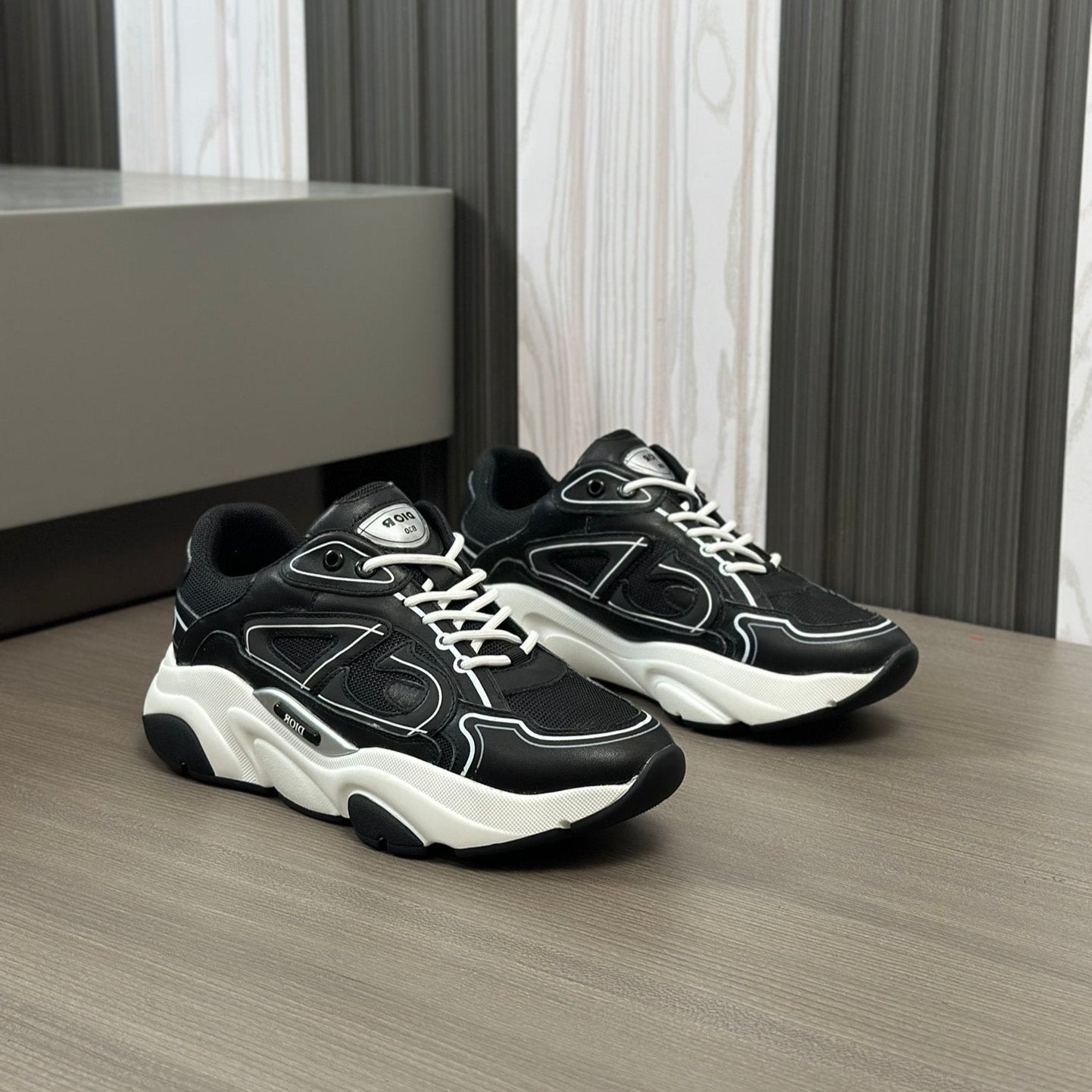 CD B22 SNEAKER BLACK MESH FABRIC