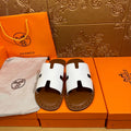 HM Men's Izmir Slide White Cowhide 544059