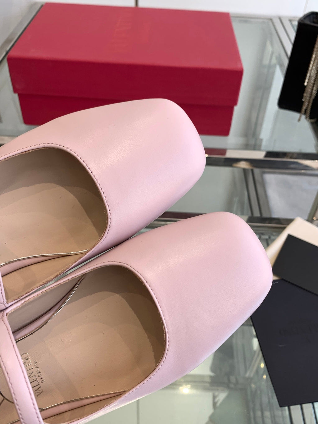 VT 25 Mary Jane Flats Pink Cowhide 292364
