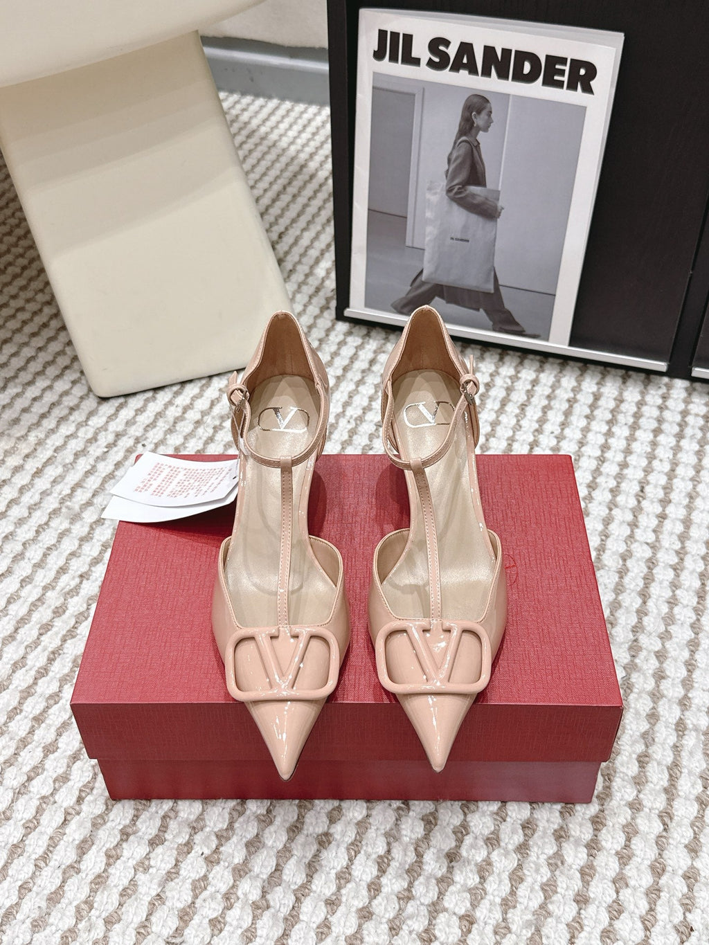 VT 26s T-Strap Slingback Light Pink Patent Leather 722234