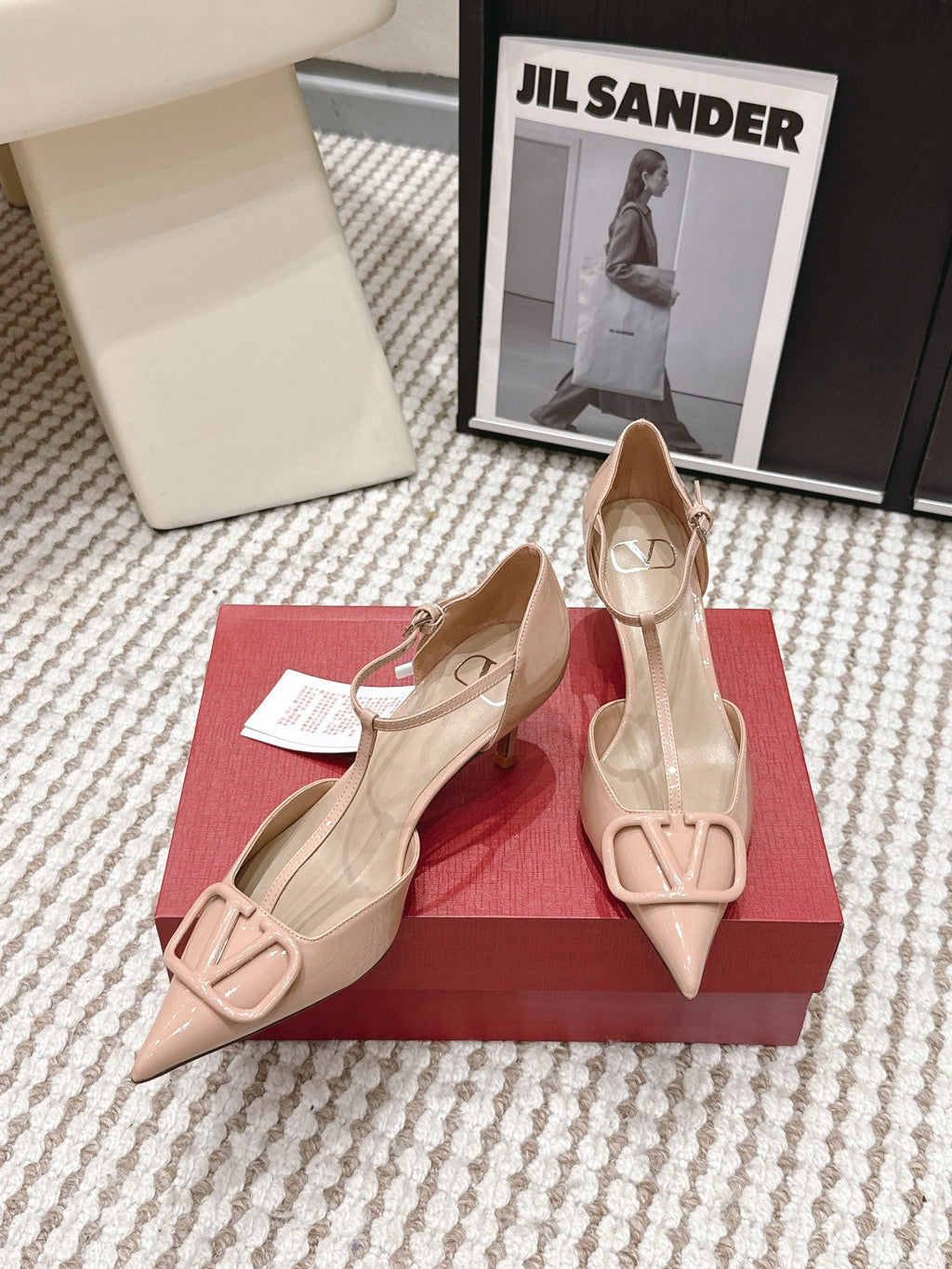 VT 26s T-Strap Slingback Light Pink Patent Leather 722234