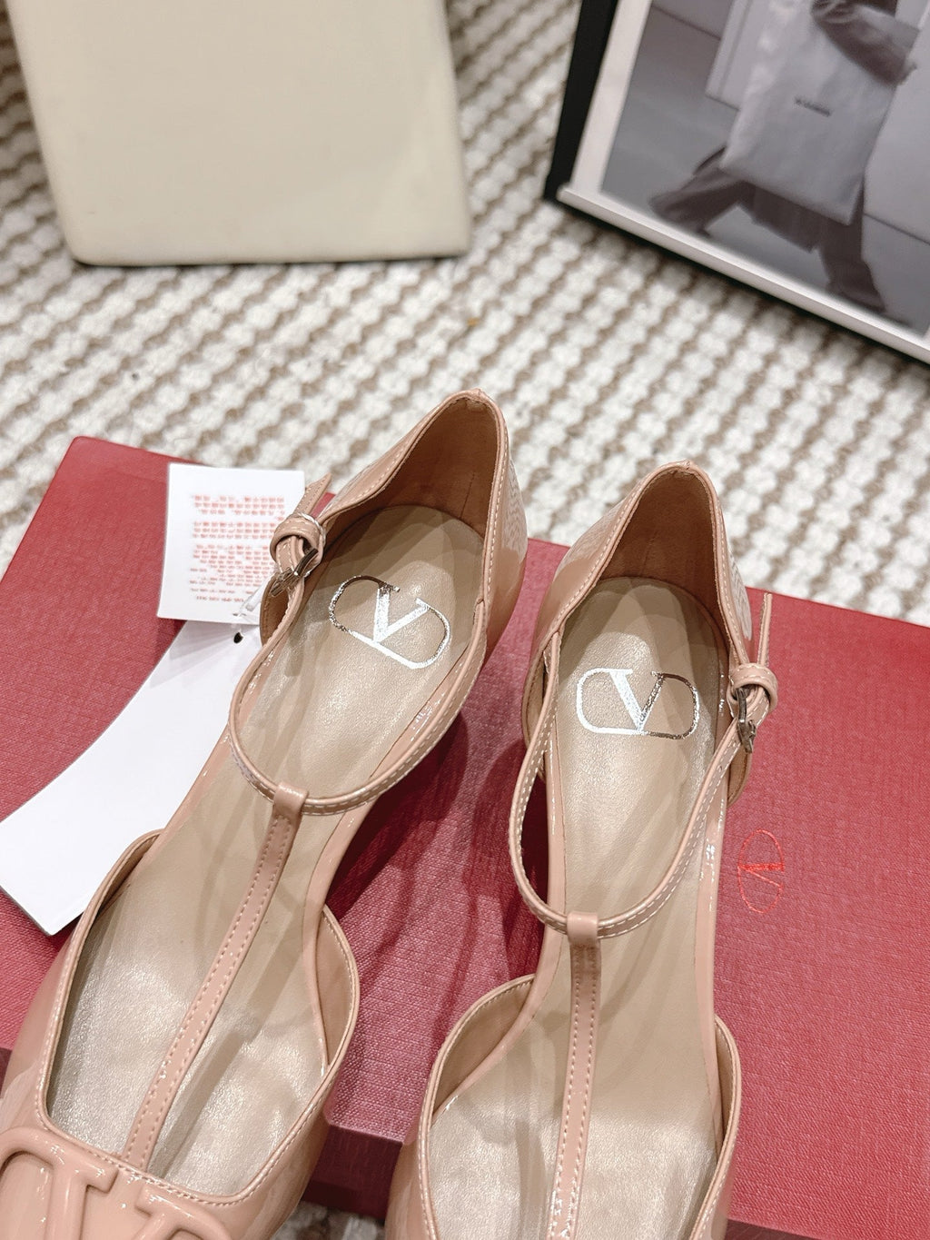 VT 26s T-Strap Slingback Light Pink Patent Leather 722234