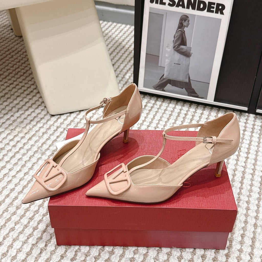 VT 26s T-Strap Slingback Light Pink Patent Leather 722234