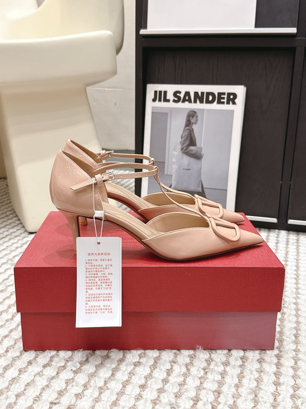 VT 26s T-Strap Slingback Light Pink Patent Leather 722234