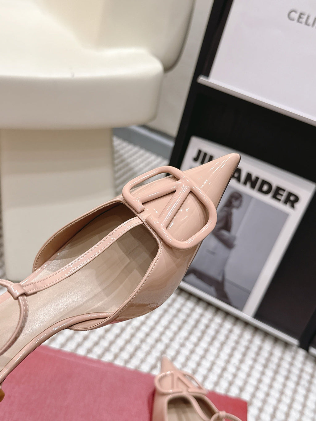 VT 26s T-Strap Slingback Light Pink Patent Leather 722234