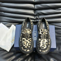 CD EXPLORER ICON LOAFER BLACK AND YELLOW FUR