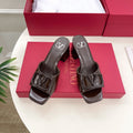 Vlogo 60 Patent Sandal Brown Leather