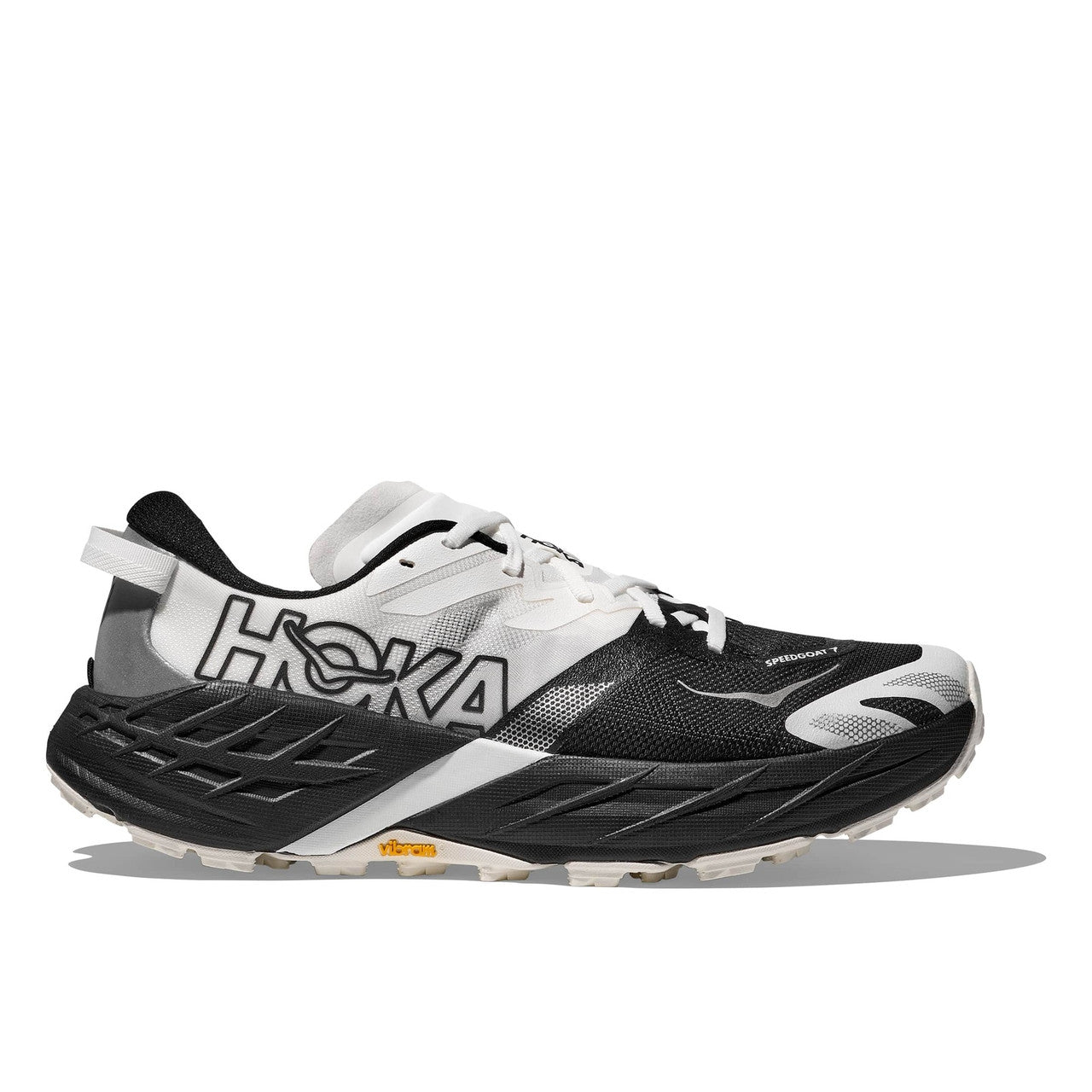 HOKA Women's Speedgoat 7 - BLACK / WHITE (Wide)