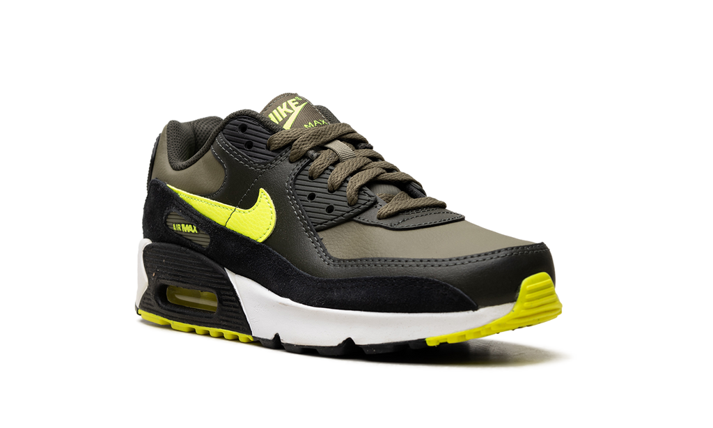 Air Max 90 Leather GS "Medium Olive Volt" DV3607 200