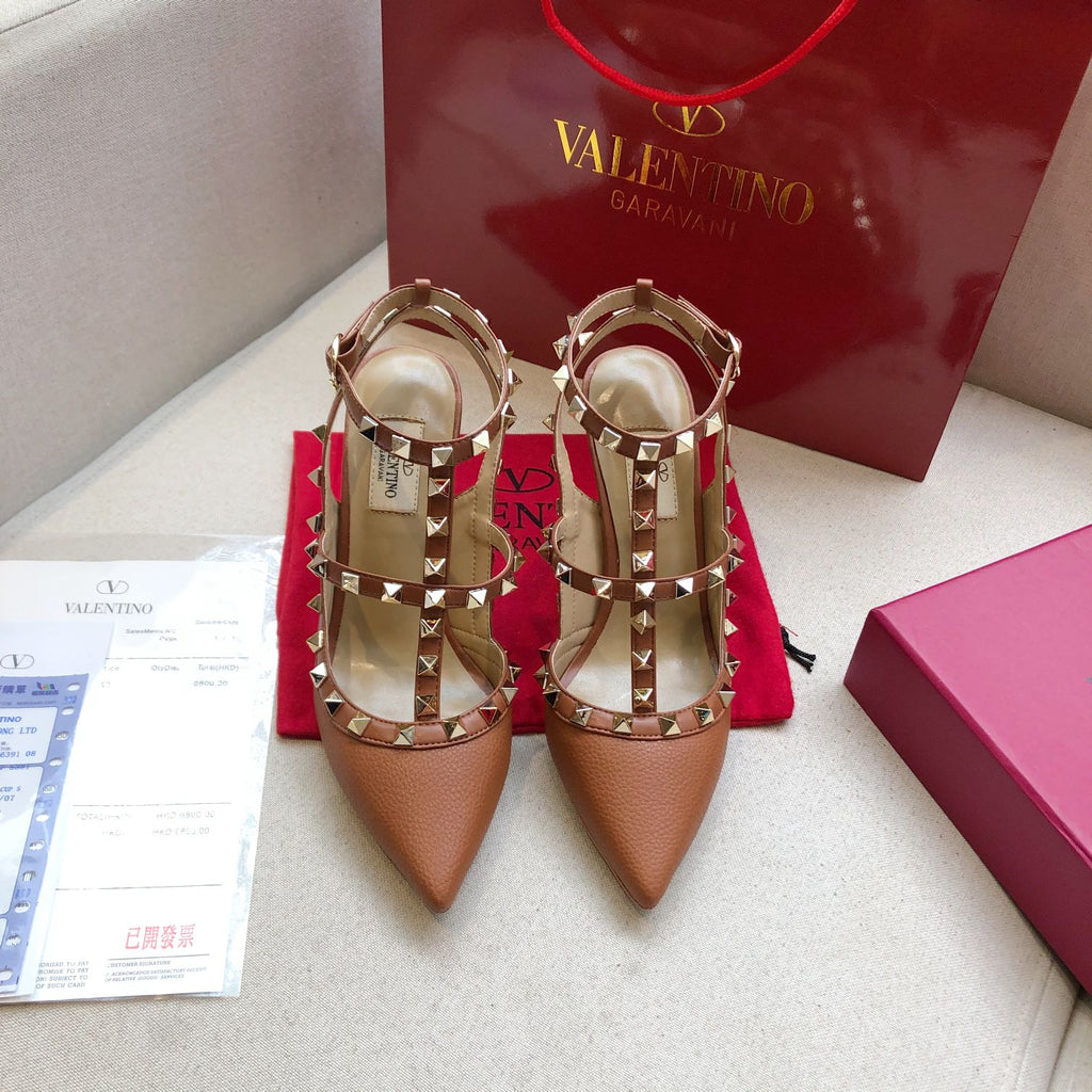 Valentino Rockstud Caged Pump Leather