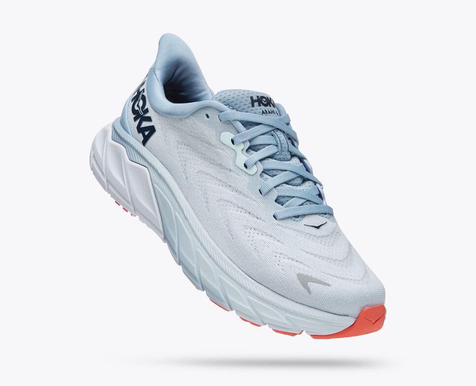 Hoka Womens Arahi 6 Wide -Plein Air / Blue Fog (1123197-PABF)