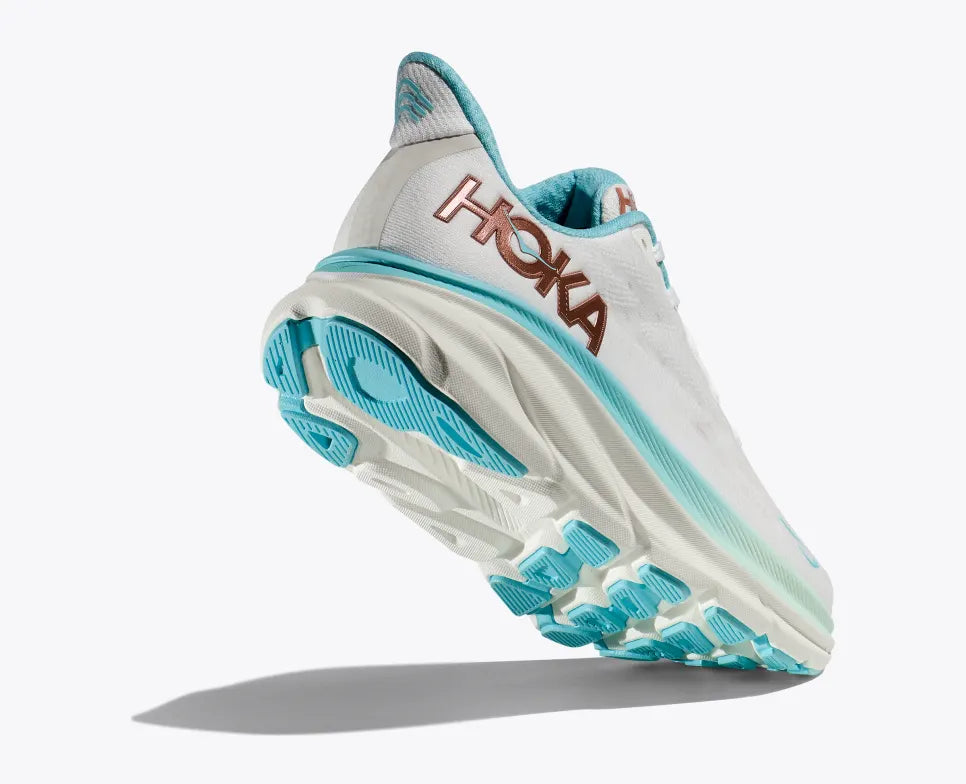 Hoka Womens Clifton 9-Frost/Rose Gold (1127896-FTRS)