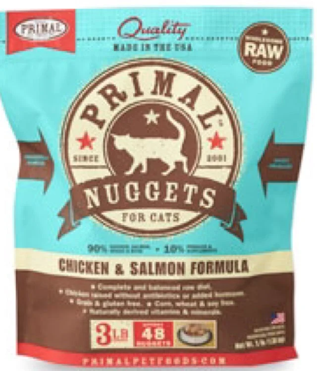 Primal Cat Nuggets Raw Chicken & Salmon 3lb